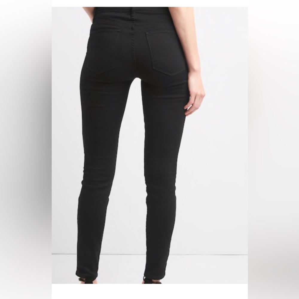 GAP Women's Stretch True Skinny Jeans - Black 31S - Picture 2 of 7